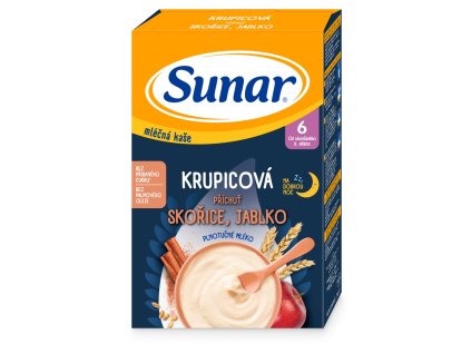 Kaszka mleczna Sunar 210g kasza, kora jabłkowa 6m+