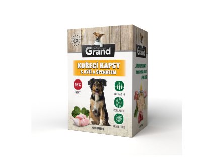 Kieszenie z kurczakiem Grand Deluxe (4 x 300 g/pudełko)