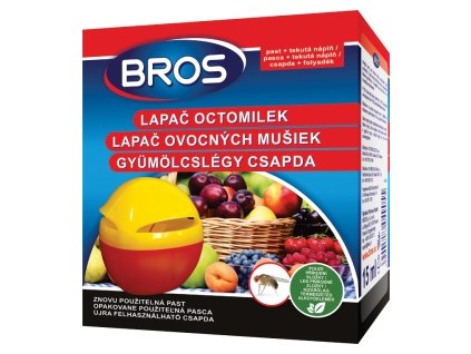 Pułapka na muszki owocówki Bros + wkład z płynem 15 ml