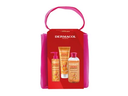 Zestaw upominkowy Dermacol dla kobiet Pierniki świąteczne (żel pod prysznic 250 ml + pianka do kąpieli 500 ml + mydło do rąk świąteczne)