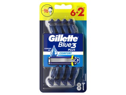 Jednorazowe maszynki do golenia Gillette Blue3 Comfort 6+2 szt.