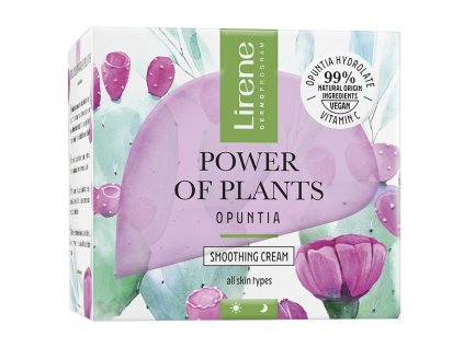 LIRENE Power of Plants OPUNCIE Wygładzający krem do twarzy, 50 ml