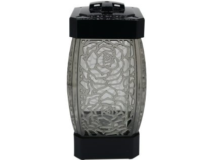 Latarnia Madonna Tomb Glamur 26 cm różowa przezroczysta