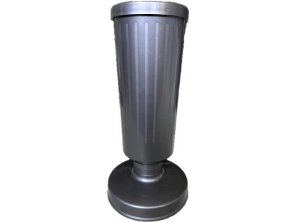 Wazon cmentarny Madonna plastikowy z ciężarkiem 30 cm - grafitowy