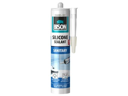 Uszczelniacz silikonowy BISON SILIKON SANITARNY BEŻOWY 280 ml