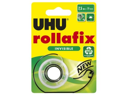 Taśma klejąca UHU Rollafix Invisible Dispenser Blister 7,5 m
