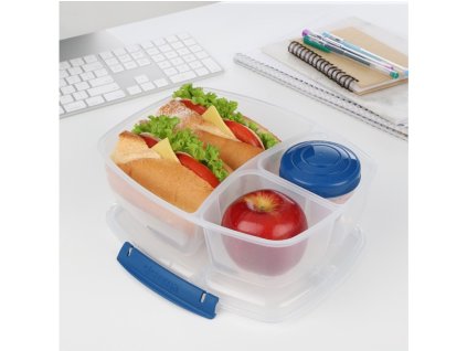 Lunchbox Sistema To Go Triple Split z pojemnikiem na jogurt 2L, w różnych kolorach