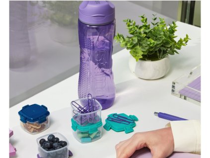 Sistema Hydrate Active Flip Top 800 ml z paskiem, fioletowy