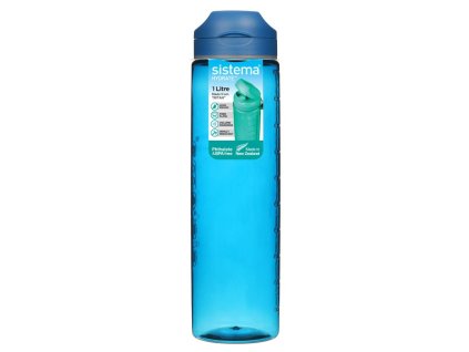 Sistema Tritan Bottle Hydrate Flip Top 1 l, niebieski
