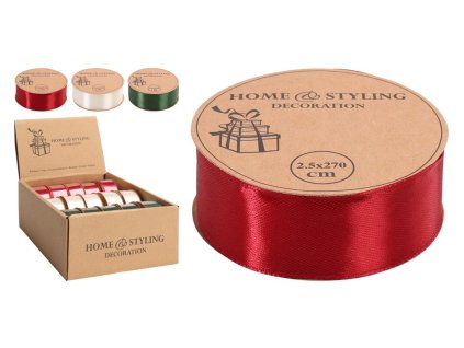 Taśma aksamitna mix kolorów 25 mm × 3 m