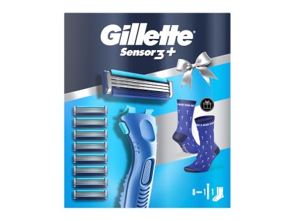 Zestaw prezentowy Gillette dla mężczyzn Sensor3+ (trymer +8NH+skarpetki)