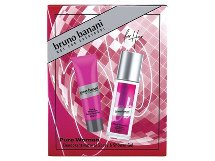 Bruno Banani Zestaw upominkowy dla kobiet Pure Woman (DNS+żel pod prysznic) 