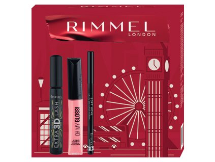 Zestaw upominkowy Rimmel London dla kobiet (dodatkowy tusz do rzęs 3D + błyszczyk + eyeliner) 