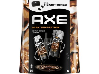 Kaseta: Ax MEN DEO 150ml+SG 250ml+VPH 100ml+słuchawki Dark Temptation Ks