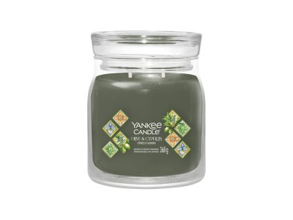 Świeca YANKEE CANDLE OLIVE & CYPRESS SIGNATURE MEDIUM