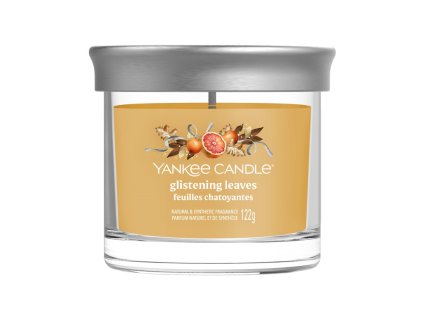 Świeca YANKEE CANDLE Glistening Leaves Signature, mała, do butelek