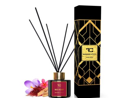 RED VELVET | tyčinkový difuzér | PARFUMIA® | 100 ml