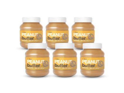 peanut butter smooth 6x340 g gymbeam