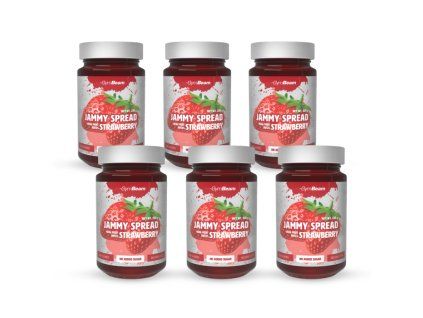 jammy spread strawberry 6x220 g gymbeam