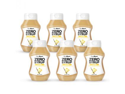 zero calorie vanilla syrup gymbeam 6 x 350 ml