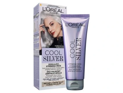 870648 Loreal cool silver barva na vlasy perleťová bílá