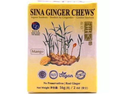 Cukierki imbirowe SINA o smaku mango 56g