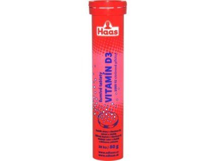 Tabletki musujące Haas witamina D3 80g