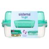 Sistema Divided Lunchbox To Go LunchStack Square 1,24 l, mix kolorów