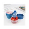 Sistema To Go Snack Capsule Snack Box z widelcem 515 ml, mieszane kolory