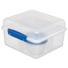 Sistema Divided Snack Box To Go Lunch Cube Max z pojemnikiem na jogurt z podwójną pokrywką 2l, mieszane kolory