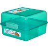 Pudełko na przekąski Sistema Lunch Cube z 2 przegródkami, 1,4 l, miętowe