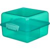 Pudełko na przekąski Sistema Lunch Cube z 2 przegródkami, 1,4 l, miętowe