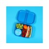 Pudełko na przekąski Sistema Lunch Ribbon Divided Snack Box z pojemnikiem na jogurt 1,1 l, niebieskie