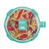 Pojemnik na makaron i chipsy do mikrofalówki Sistema 940 ml, mięta