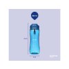 Butelka na wodę Sistema Hydrate Active Flip Top 800 ml z paskiem, niebieska