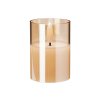 Świeca LED w szkle z timerem 50x50x70 mm – dymna