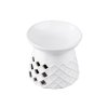 Lampa aromatyczna ceramiczna biała z motywem 125x100mm