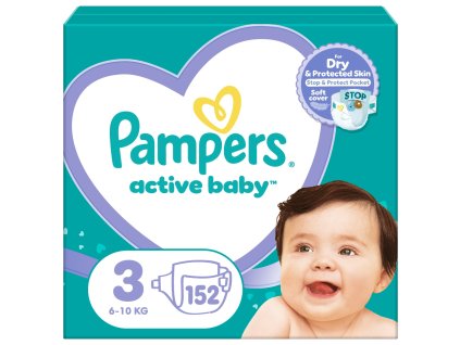 130974 11 pampers activeb mega box s3 152ks fol