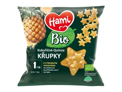 Chipsuri Hami BIO 20g kuk-quin cu ananas 12 luni+