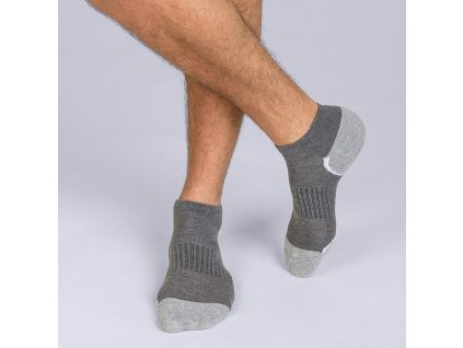 DIM SPORT IN-SHOE 3x - Șosete sport bărbătești 3 perechi - gri 39 - 42