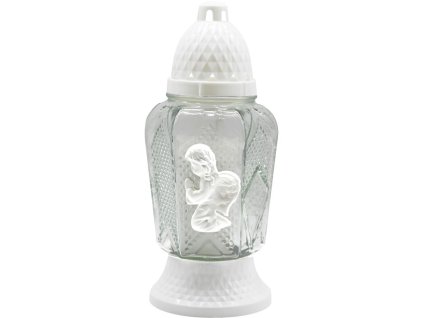 Pahar funerar Madonna 25cm inserție 80g 24h Înger