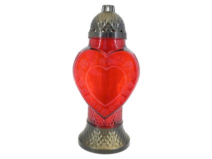 Mormânt Madonna. Sticlă 36cm depozit 180g 48h. Inimă