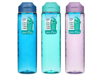 Bidon Sistema Tritan Hydrate Flip Top 1 l, mix de culori