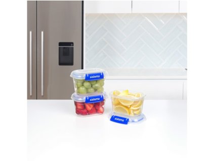 Cutie alimentară impermeabilă Sistema KLIP IT PLUS set de 3 buc 2 clipsuri 400 ml