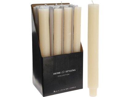 Lumânare rustică crem 30x250mm