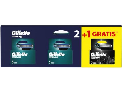 Rezerve Gillette Mach3 5 buc + 5 buc + 5 buc cărbune