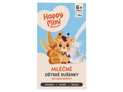 Biscuiți Happy Mimi cu lapte 120g 6 luni+