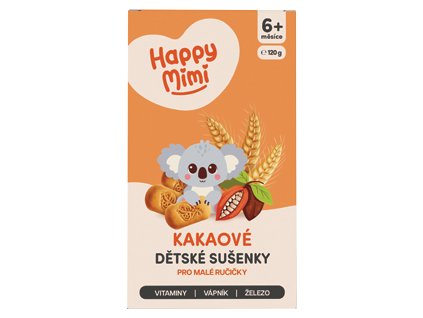 Fursecuri Happy Mimi cu cacao 120g 6 luni+