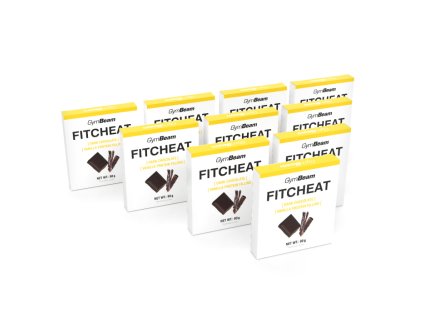 fitcheat dark chocolate vanilla 10x80 g gymbeam
