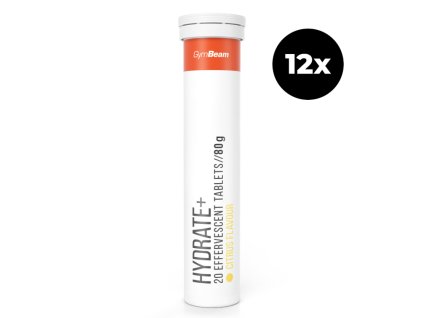hydrate 12x20 effervescent citrus flavour gymbeam